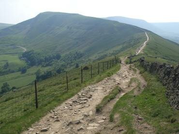 Picture looking towards Mam Tor from Lose Hill, Castleton, Derbyshire Peak District