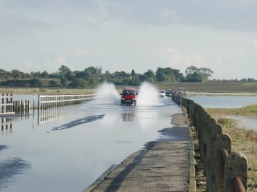 Photos - the road to Mersea Island, Essex, England