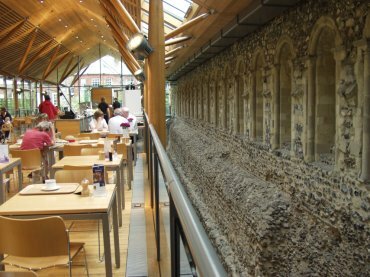 View of the interior of the refectory, Norwich Cathedral, Norwich, Norfolk, England