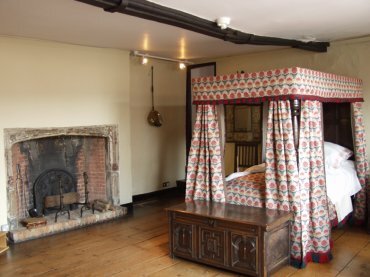 View of a bedroom, strangers hall, Norwich, Norfolk, England