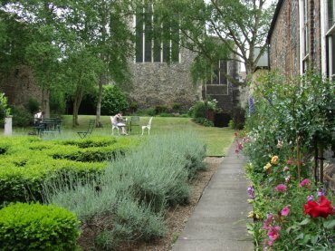 Photograph of the garden, strangers hall, Norwich, Norfolk, England