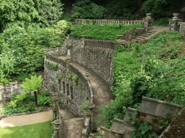 Photograph of the Plantation Garden terrace, Norwich, Norfolk, England