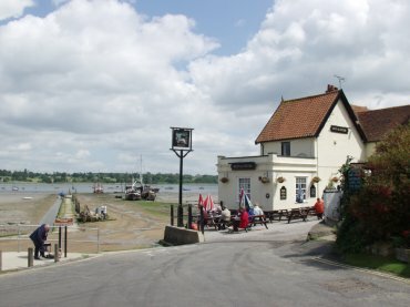 Picture of the Butt and Oyster by the River Stour, Pin Mill, Suffolk, Great Britain