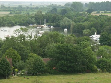 View of Ranworth Broad, Ranworth, Norfolk Broads, Norfolk, England
