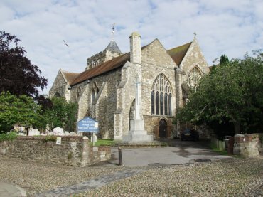 View of Saint Mary's Church, Rye, Sussex, England, Great Britain