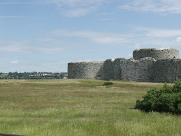 View of Camber Castle and Rye, Sussex, England, Great Britain