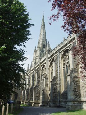 View of St. Mary's Church, Saffron Walden, Essex