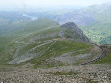 Scene showing the Snowdon Massif near Capel Curig, Caernarvonshire (Gwynedd), Wales