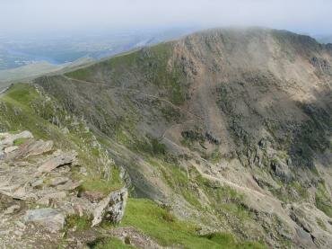 Scene showing the top of the Pyg Track/Miner's Path, Snowdonia, Caernarvonshire (Gwynedd), Wales