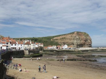 View of Staithes from Seaton Garth, North Yorkshire, England
