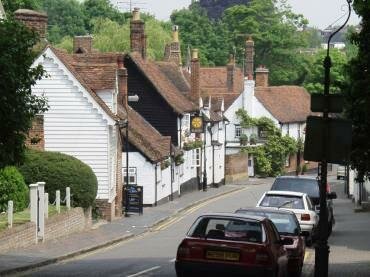 View of St. Michael's Street and village, St. Albans, Hertfordshire, England