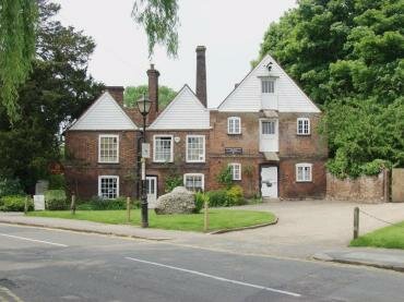 View of Kingsbury Watermill, St. Albans, Hertfordshire, England