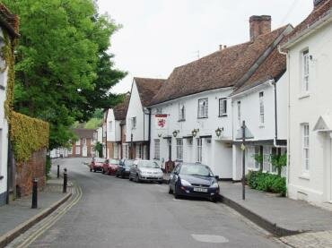 View of Fishpool Street, St. Albans, Hertfordshire, England