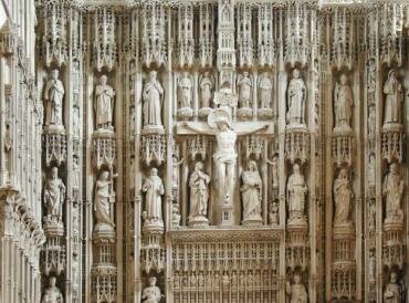 View of the Wallingford Screen, St. Albans Cathedral, St. Albans, Hertfordshire, England