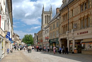 High Street, Stamford, Lincolnshire, England