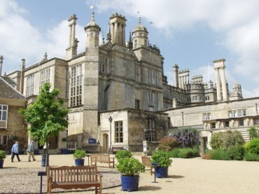 The north-east view, Burghley House, Stamford, Lincolnshire, England