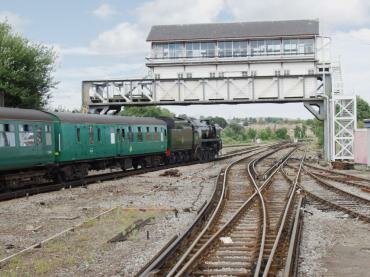 Leaving Canterbury West Station, heading for Dover and Folkstone, on the return trip to London, Cathedrals Express, Steam Dreams