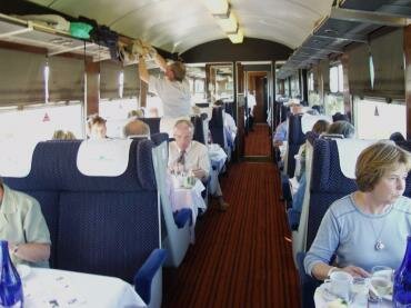 Premier Dining coach, Cathedrals Express, Steam Dreams