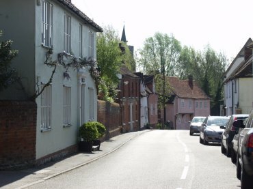 View of High Street, Stebbing, Essex,  England