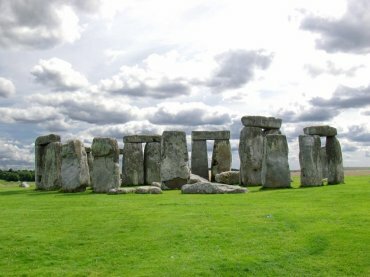 View of Stonehenge, Amesbury, Salisbury Plain, Wiltshire (Wilts), England