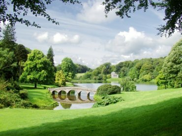 View of Stourhead, Stourton, Warminster, Wiltshire (Wilts), England