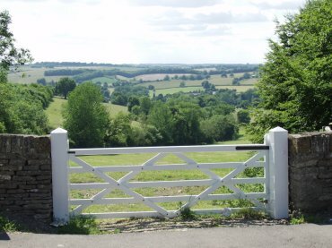 View looking west from the Fosseway, Stow-on-the-Wold, Gloucestershire, England