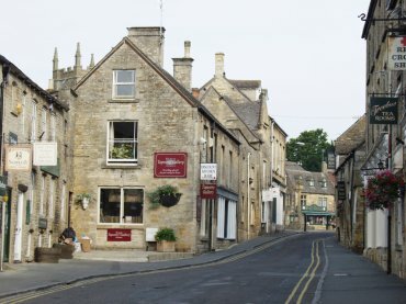 View of Digbeth Street, Stow-on-the-Wold, Gloucestershire, England