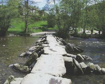 Tarr Steps Clapper Bridge, Exmoor, Somerset, England