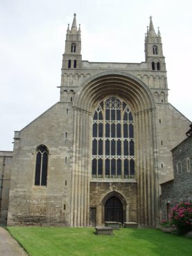 West Front, Tewkesbury Abbey, Gloucestershire, England
