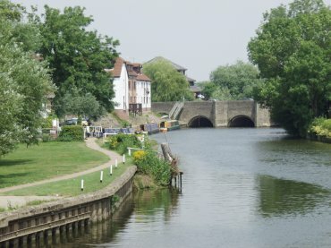 King John's Bridge over the River Avon, Tewkesbury, Gloucestershire, England