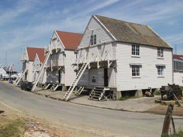 Scene showing the Old Sail Lofts, Tollesbury, near Maldon, Essex, England