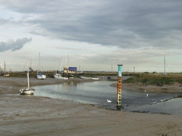 Picture of Woodrolfe Creek - the main entrance to Tollesbury Marina, Tollesbury, Essex, England