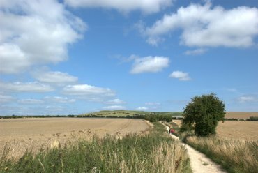The Ridgeway path near Uffington, Oxfordshire, England