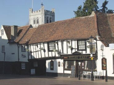 View of the Welsh Harp Inn, Waltham Abbey, Essex, England