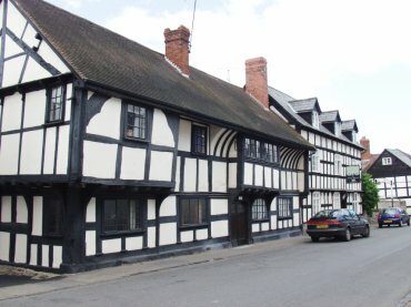 Half-timbered houses, Weobley, Herefordshire, England