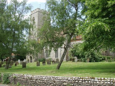 View of the church, Weybourne, Norfolk, England