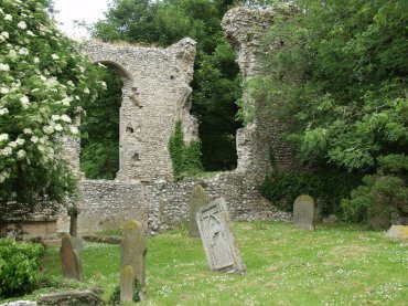 Photograph of Weybourne Priory ruins, Weybourne, Norfolk, England