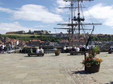 View of the Quay, Whitby, North Yorkshire, England