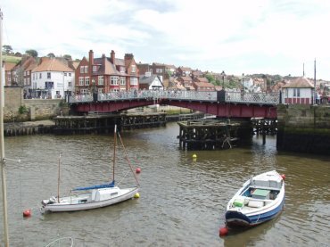 View of the old bridge, Whitby, North Yorks Moors, North Yorkshire, England