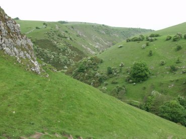 Picture of Biggin Dale as it joins Wolfscote Dale, Hartington, Derbyshire Peak District