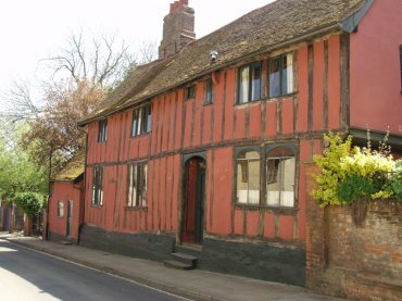 Photo of an ancient house, New Street, Woodbridge, Suffolk, England, Great Britain