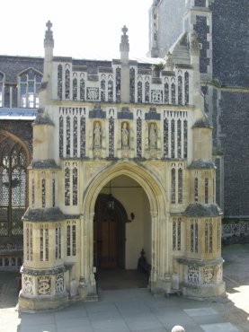 Photograph of the porch, St. Mary's Church, Woodbridge, Suffolk, England, Great Britain