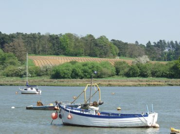 Photo of the view across the River Deben, Woodbridge, Suffolk, England, Great Britain