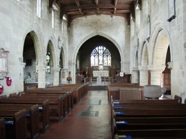 Picture of the 12th century church of All Saints, Youlgreave, Derbyshire Peak District