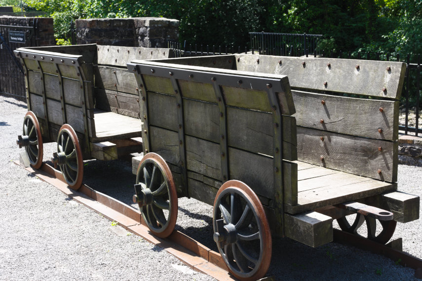 Old Railway Wagons, Aberdulais, Glamorgan