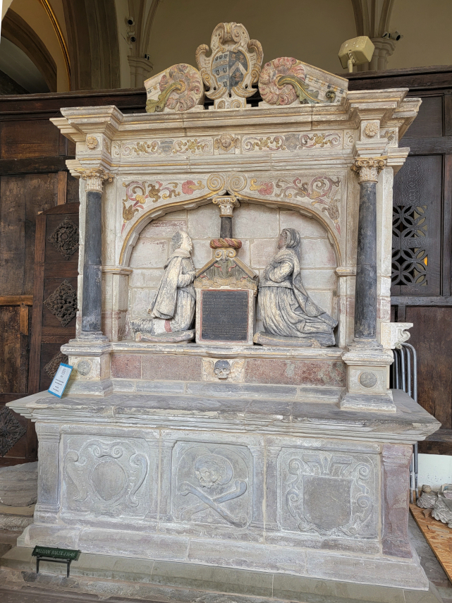 A Monument, St. Mary's Church, Abergavenny, Monmouthshire