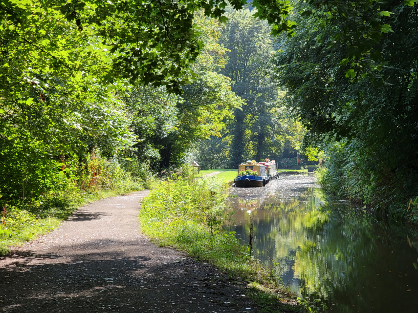 The Brecon and Monmouthshire Canal, Llanfoist, Abergavenny, Monmouthshire