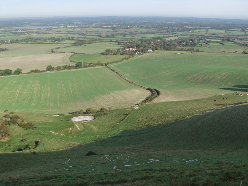 Wilmington Long Man, Windover Hill, Alfriston, Sussex, England, Great Britain