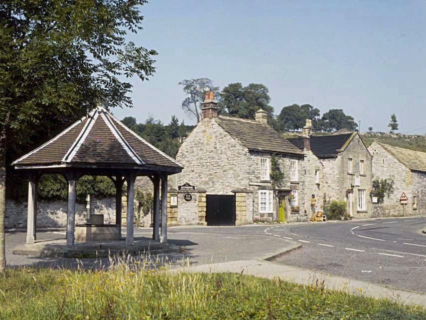 Village of Ashford-in-the-Water, Peak District, Derbyshire, England