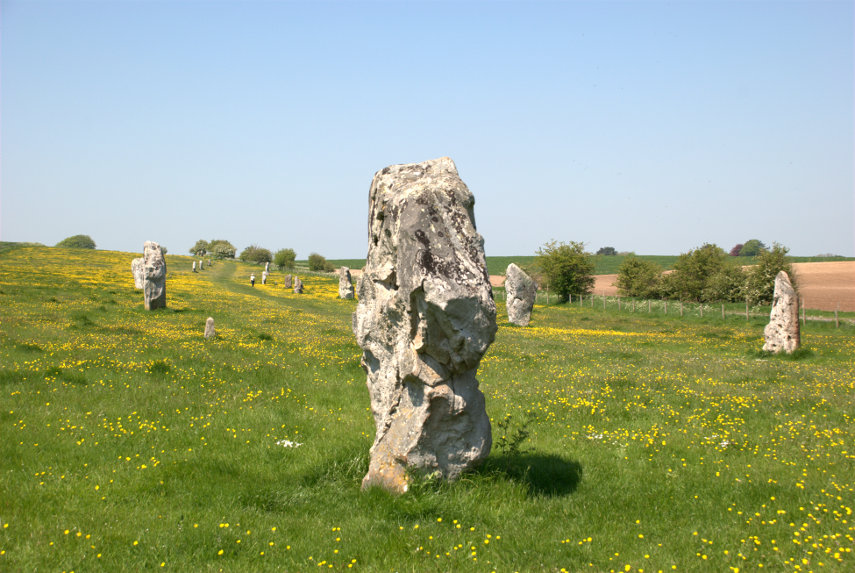 The West Kennett Avenue, Avebury, Wiltshire, England